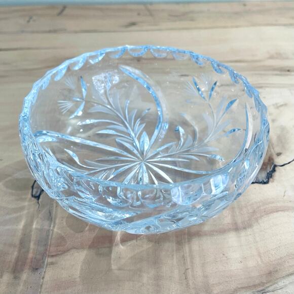 Antiq ABP American Brilliant Cut Glass Bowl Thistle Flower Starburst 1910 - Picture 4 of 14